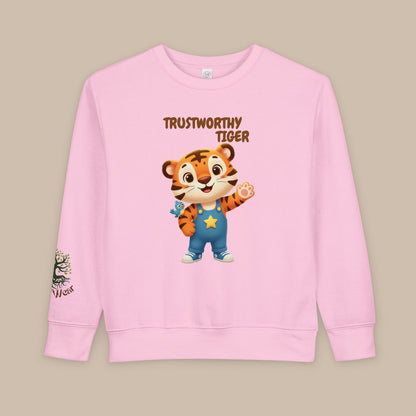Toddler Sweatshirt - Trustworthy Tiger