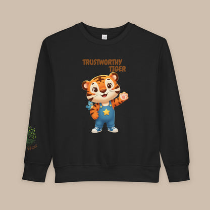 Toddler Sweatshirt - Trustworthy Tiger