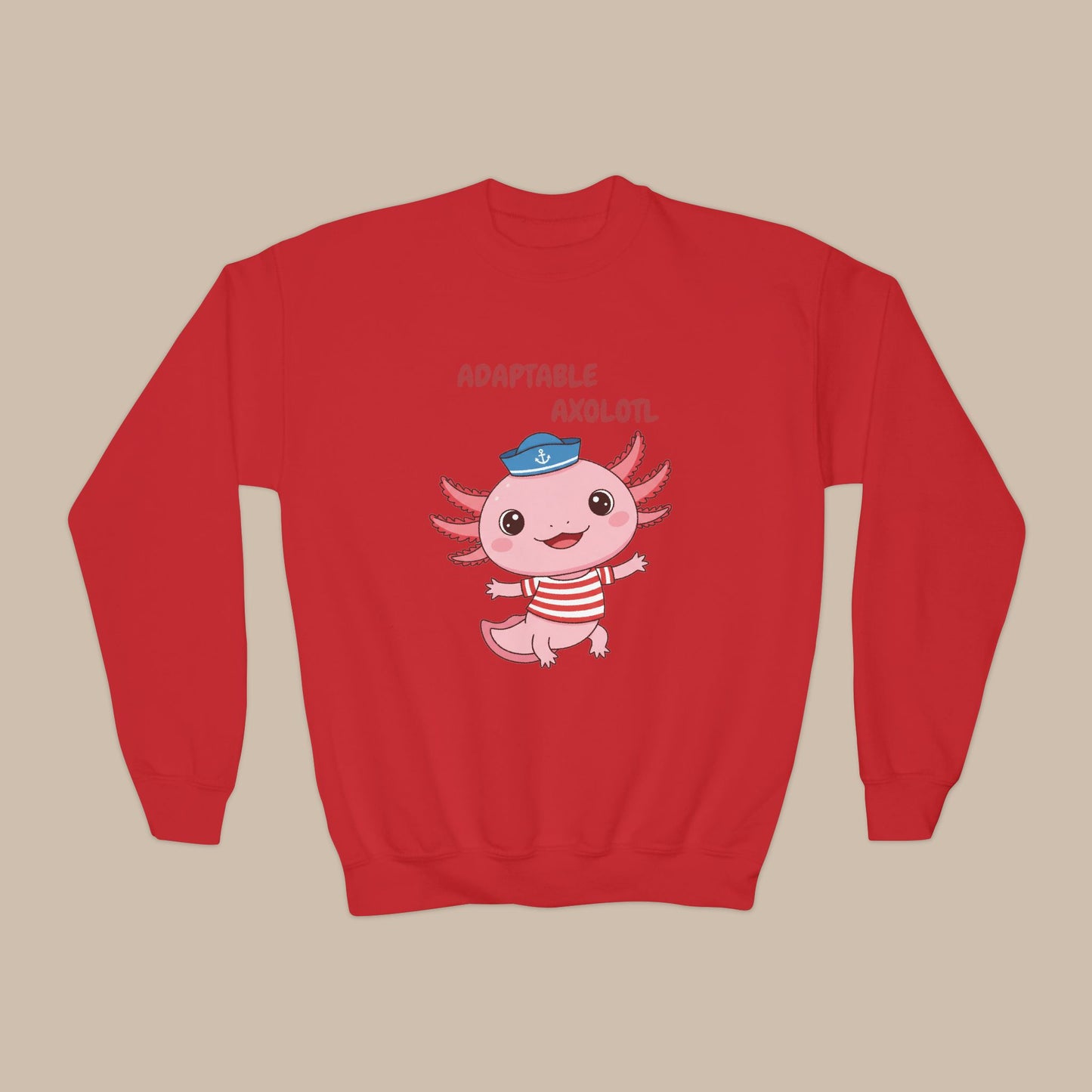 Comfy Kids Sweatshirt - Adaptable Axolotl