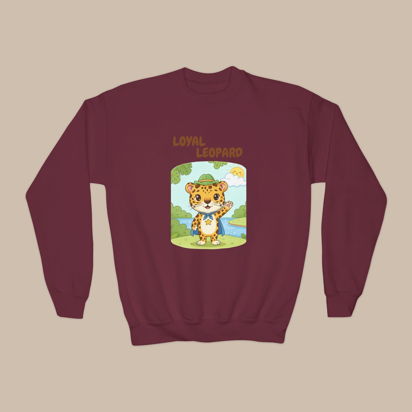 Comfy Kids Sweatshirt - Loyal Leopard