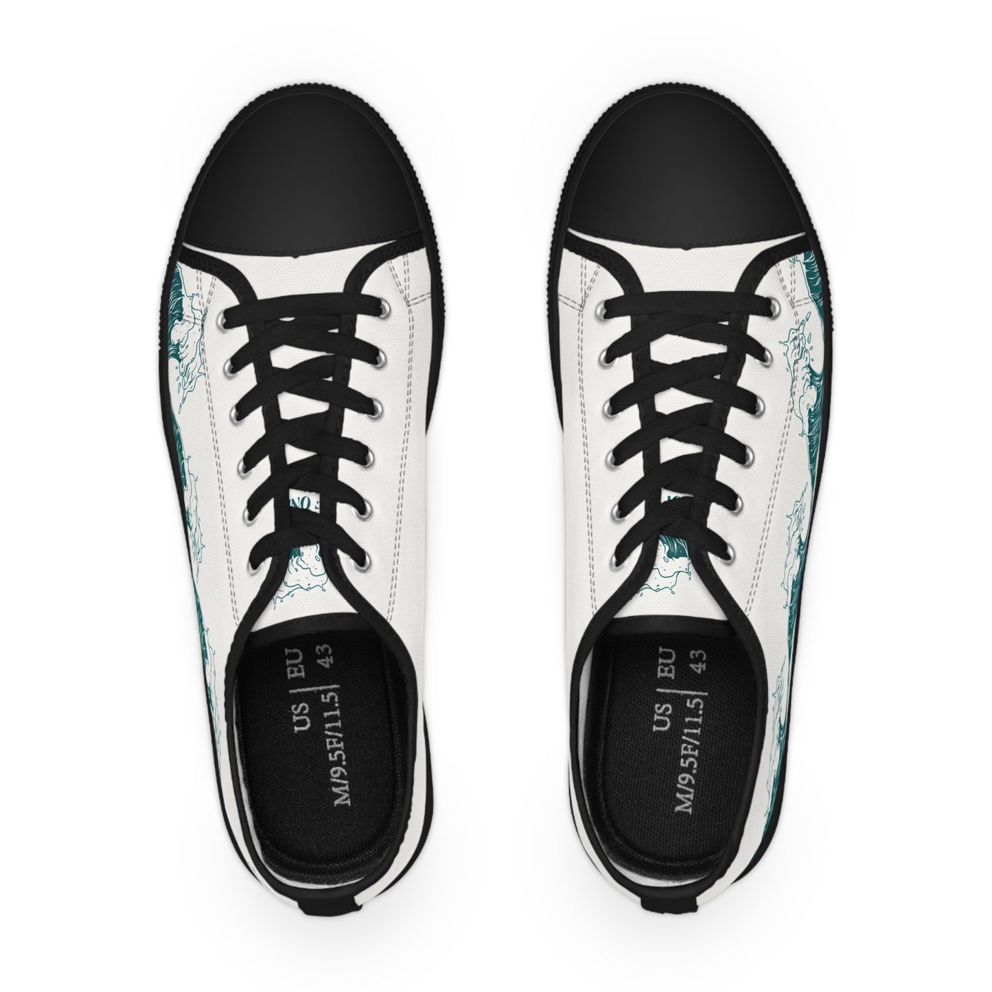 Men’s Low Top Sneakers - Waves of One Sea