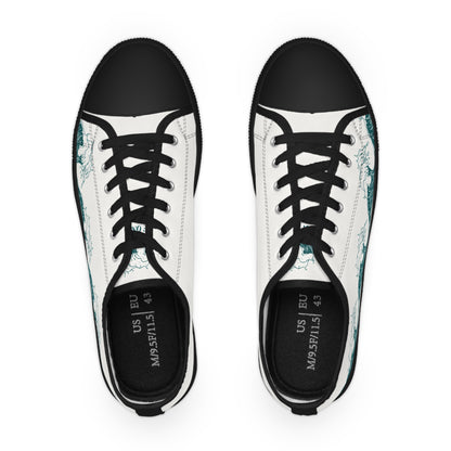 Men’s Low Top Sneakers - Waves of One Sea