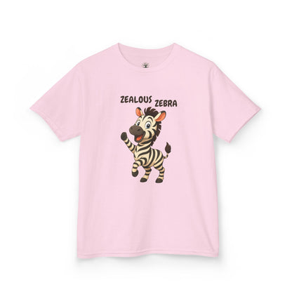 Comfy Kids Tee - Zealous Zebra