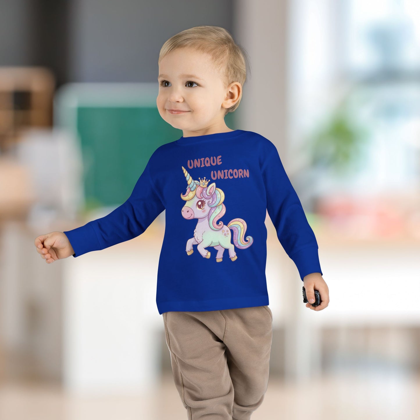 Toddler Long Sleeve Tee - Unique Unicorn