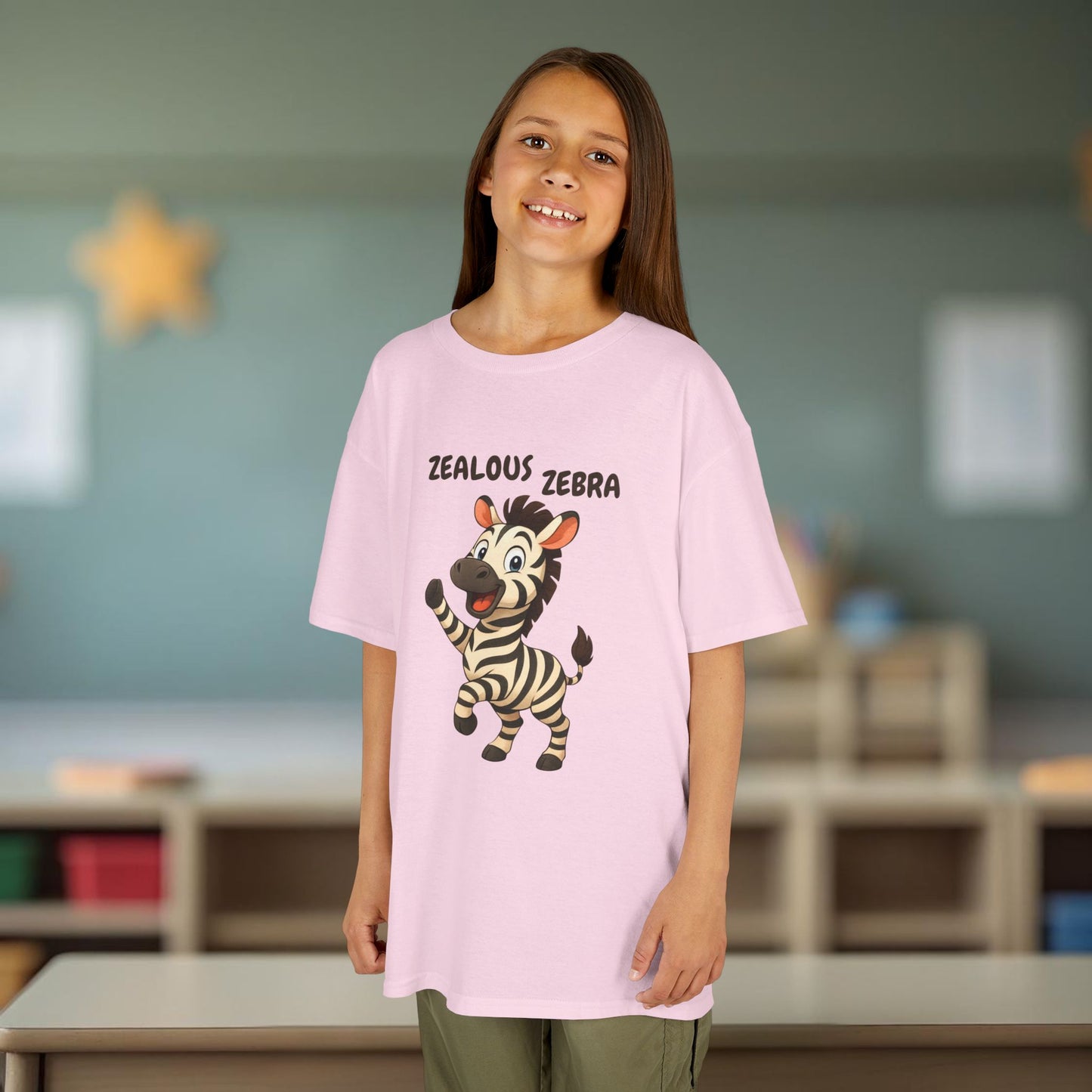 Comfy Kids Tee - Zealous Zebra