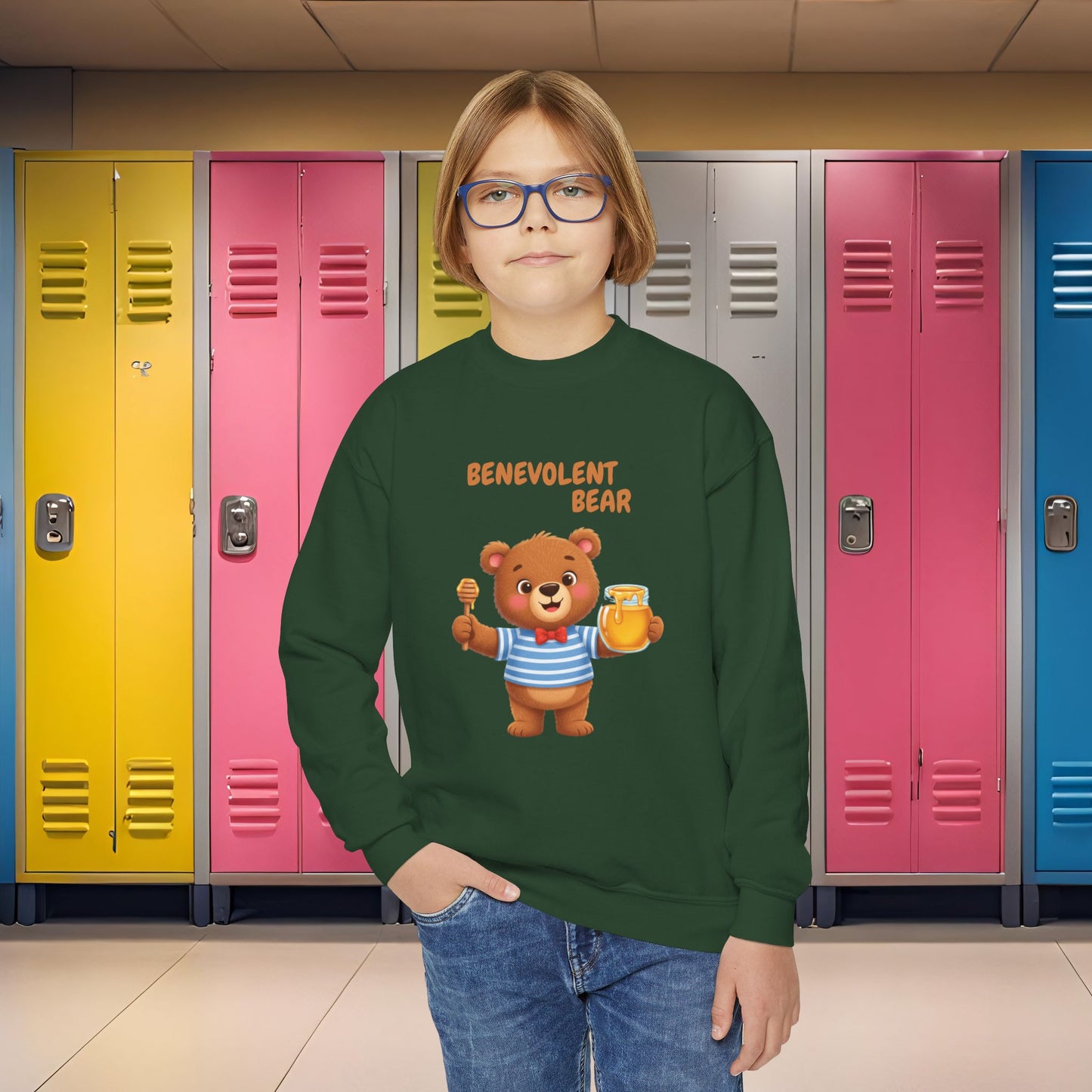 Comfy Kids Sweatshirt - Benevolent Bear