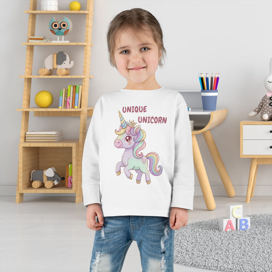 Toddler Long Sleeve Tee - Unique Unicorn