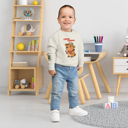 Toddler Sweatshirt - Caring Capybara