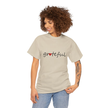 Comfy Cotton Tee - Grateful Heart
