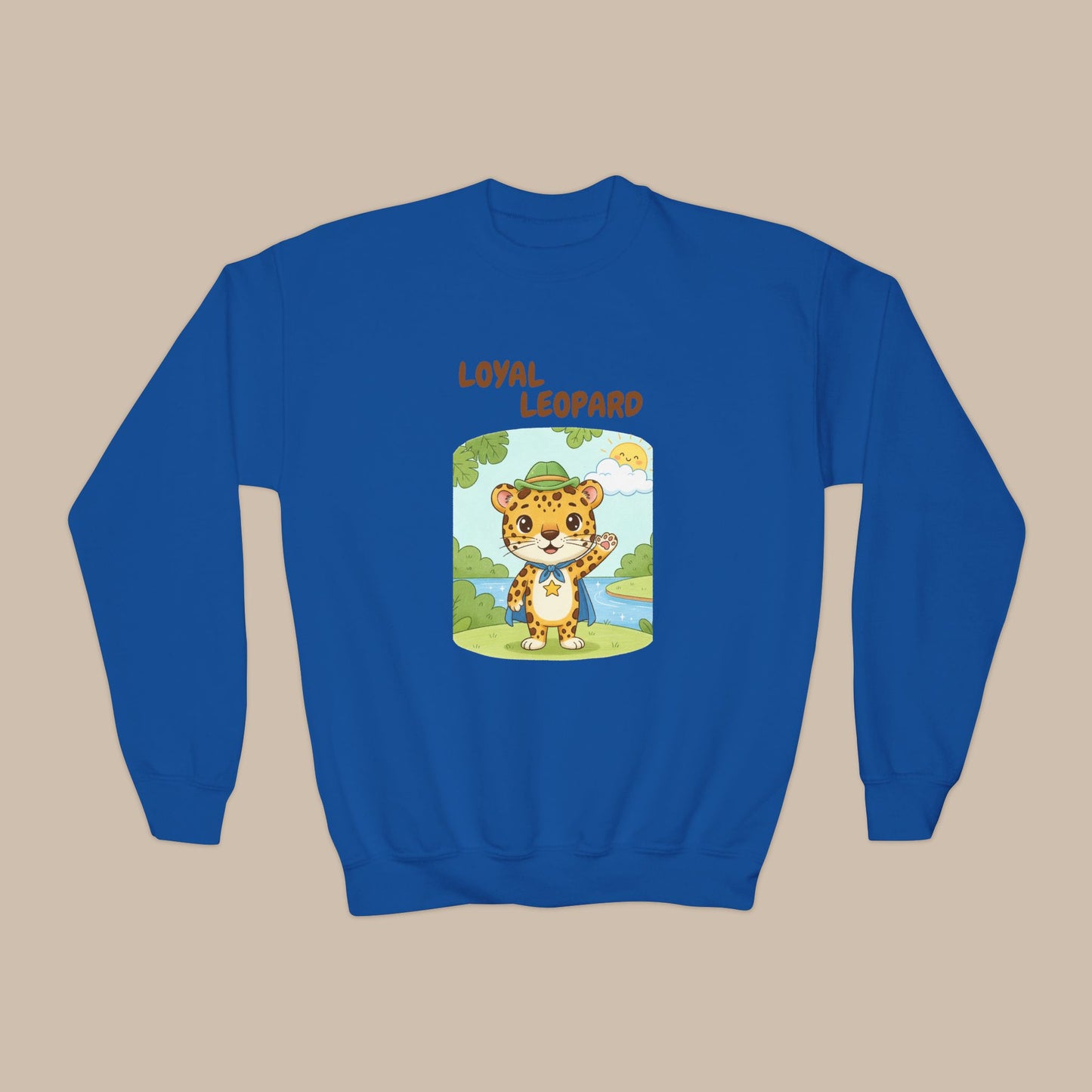 Comfy Kids Sweatshirt - Loyal Leopard