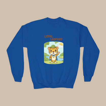 Comfy Kids Sweatshirt - Loyal Leopard