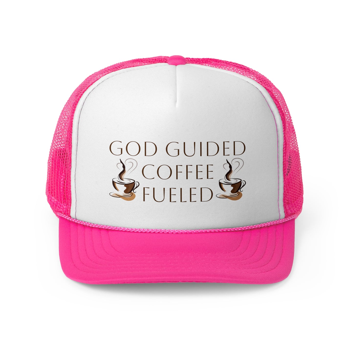 Trucker Cap - God Guided, Coffee Fueled