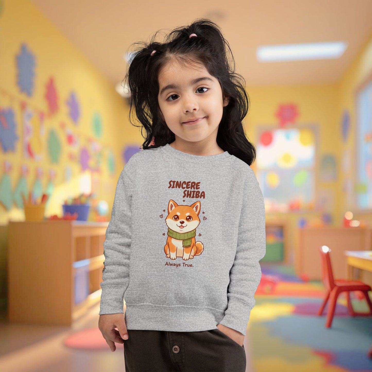 Toddler Sweatshirt - Sincere Shiba - Always True