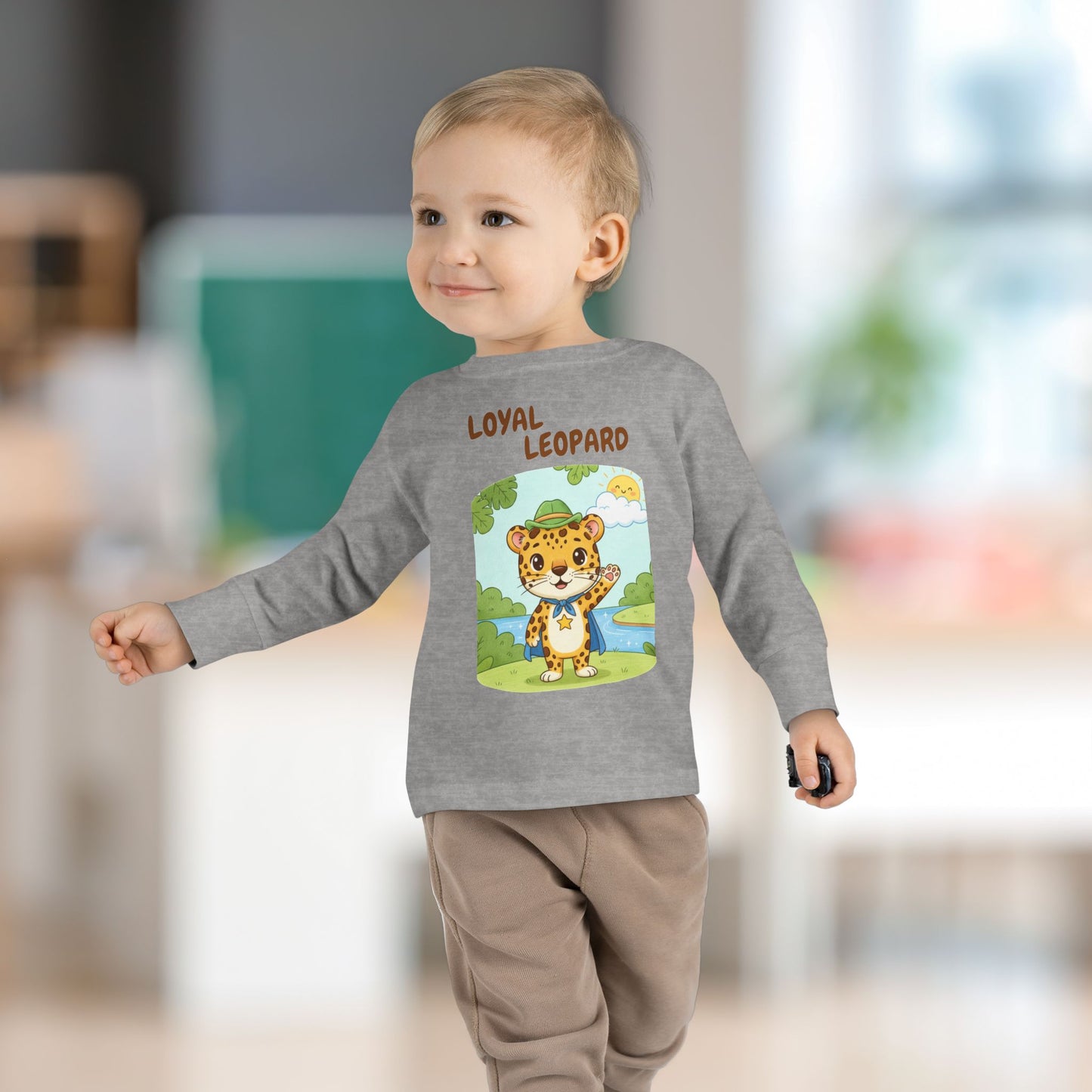 Toddler Long Sleeve Tee - Loyal Leopard