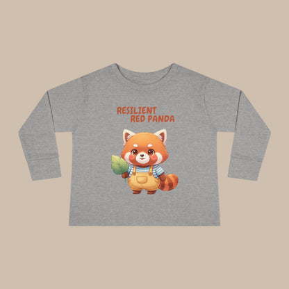 Toddler Long Sleeve Tee - Resilient Red Panda