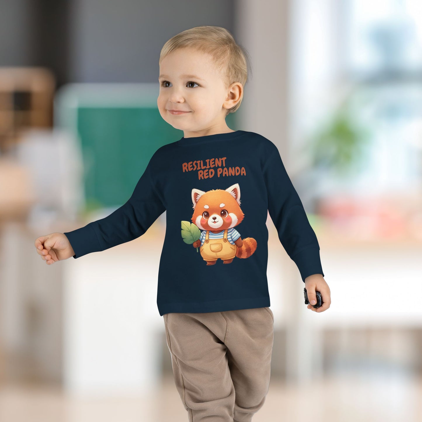 Toddler Long Sleeve Tee - Resilient Red Panda