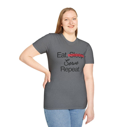 Soft & Stylish Tee - Eat, Serve, Repeat