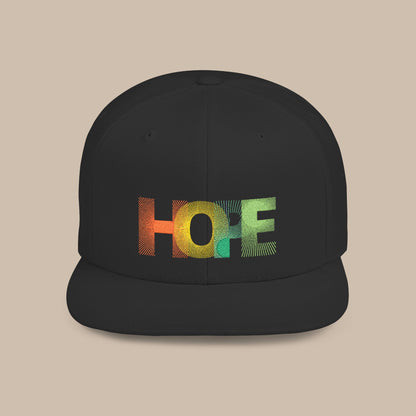 Flat Bill Snapback Cap - HOPE