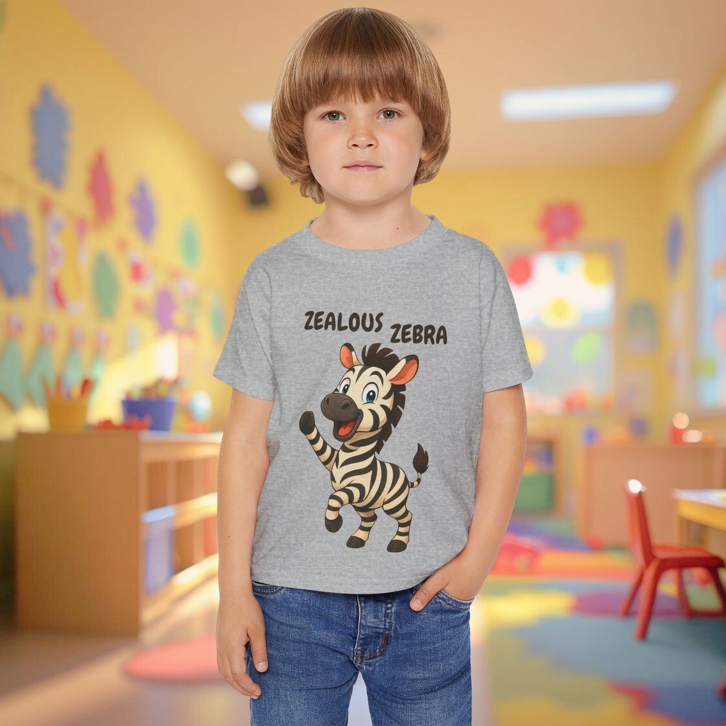 Toddler Tee - Zealous Zebra