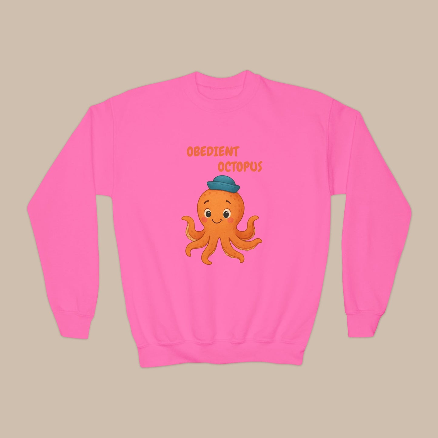Comfy Kids Sweatshirt - Obedient Octopus