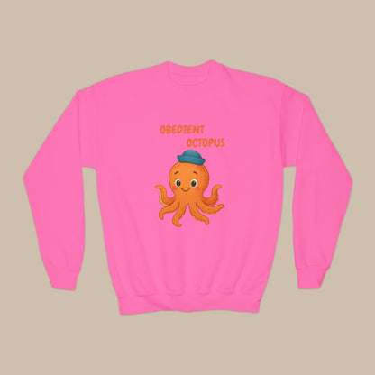 Comfy Kids Sweatshirt - Obedient Octopus