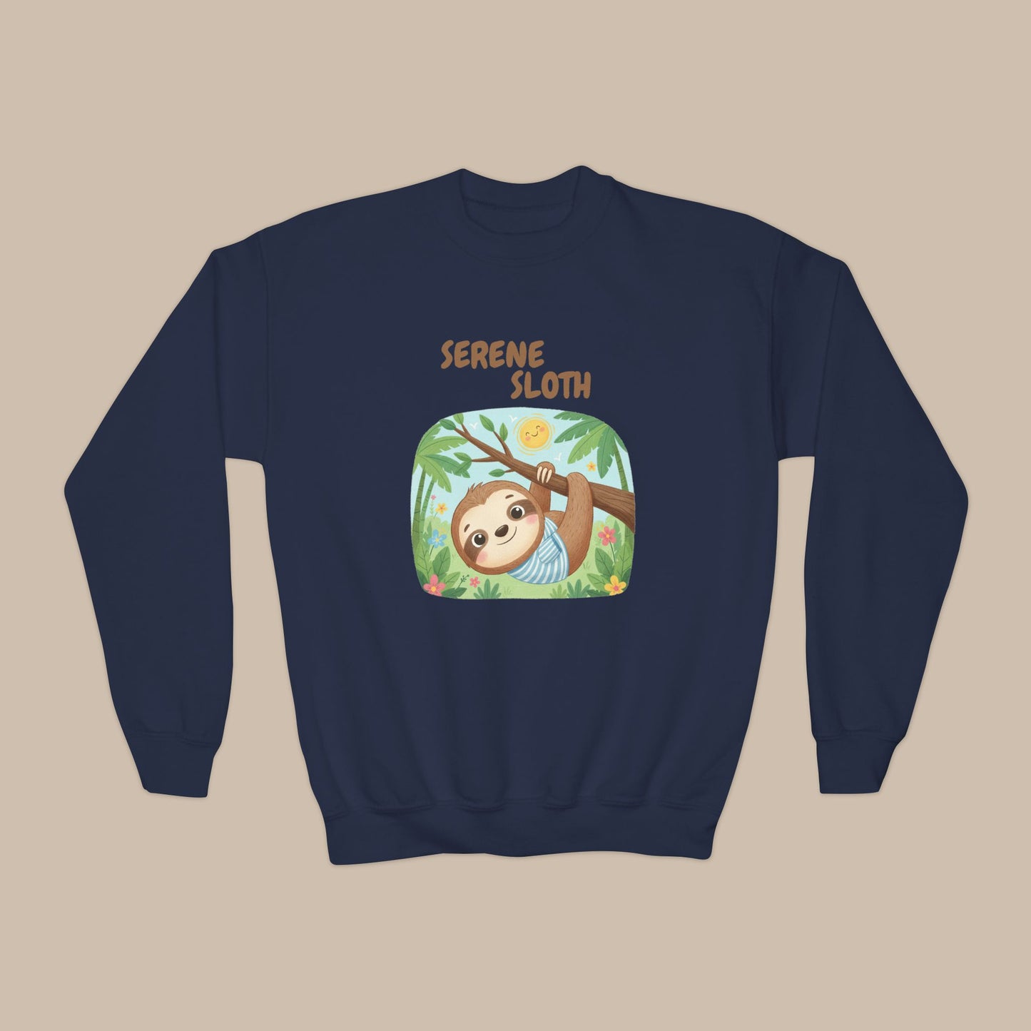 Comfy Kids Sweatshirt - Serene Sloth