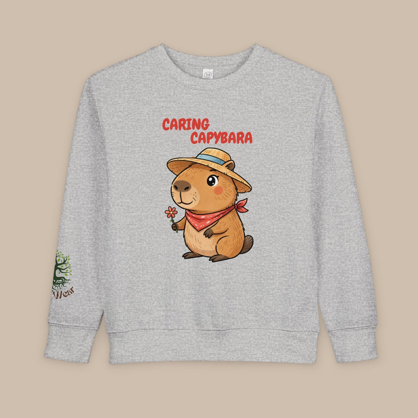 Toddler Sweatshirt - Caring Capybara