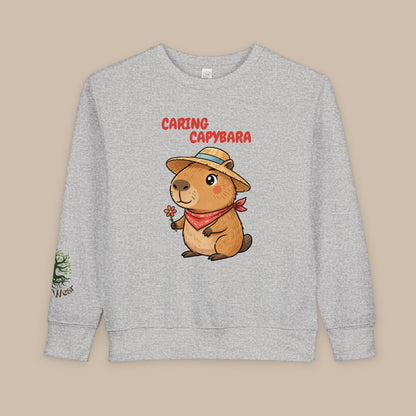 Toddler Sweatshirt - Caring Capybara