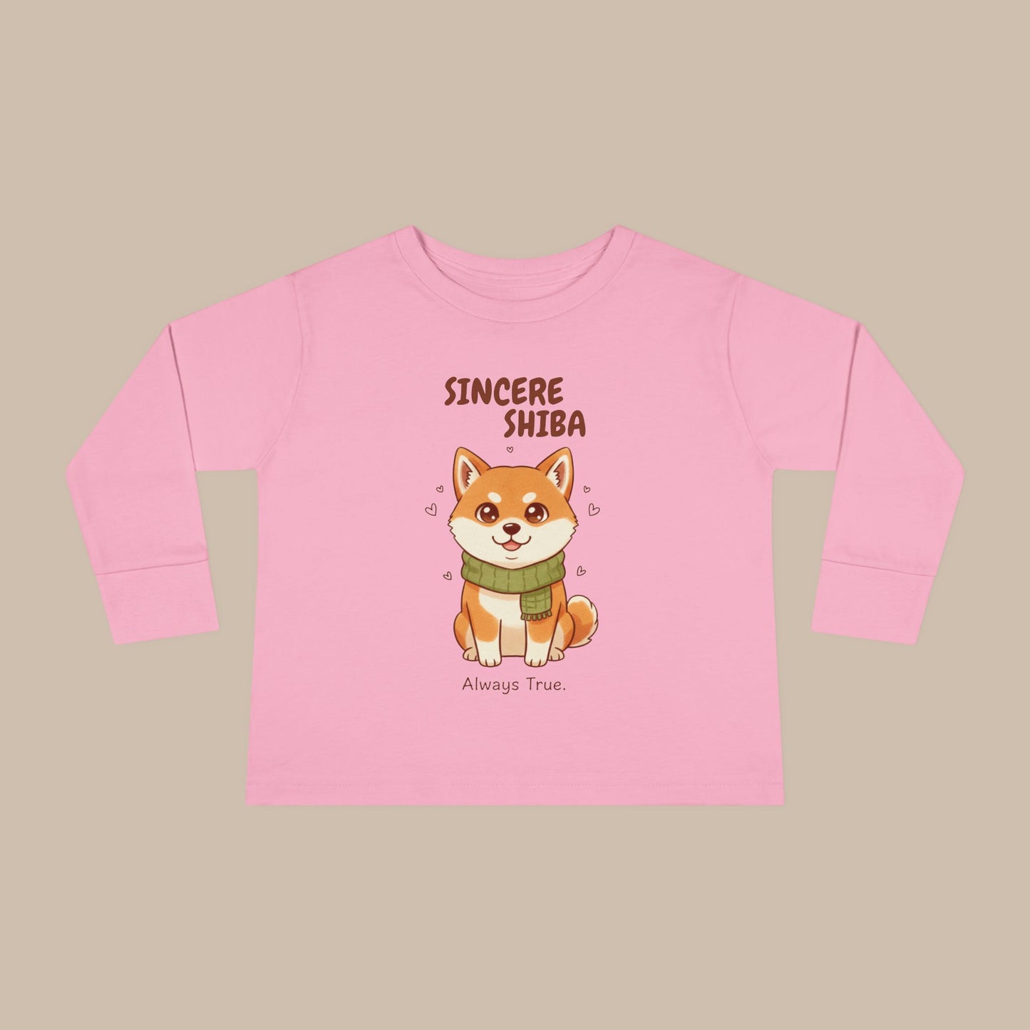 Toddler Long Sleeve Tee - Sincere Shiba - Always True