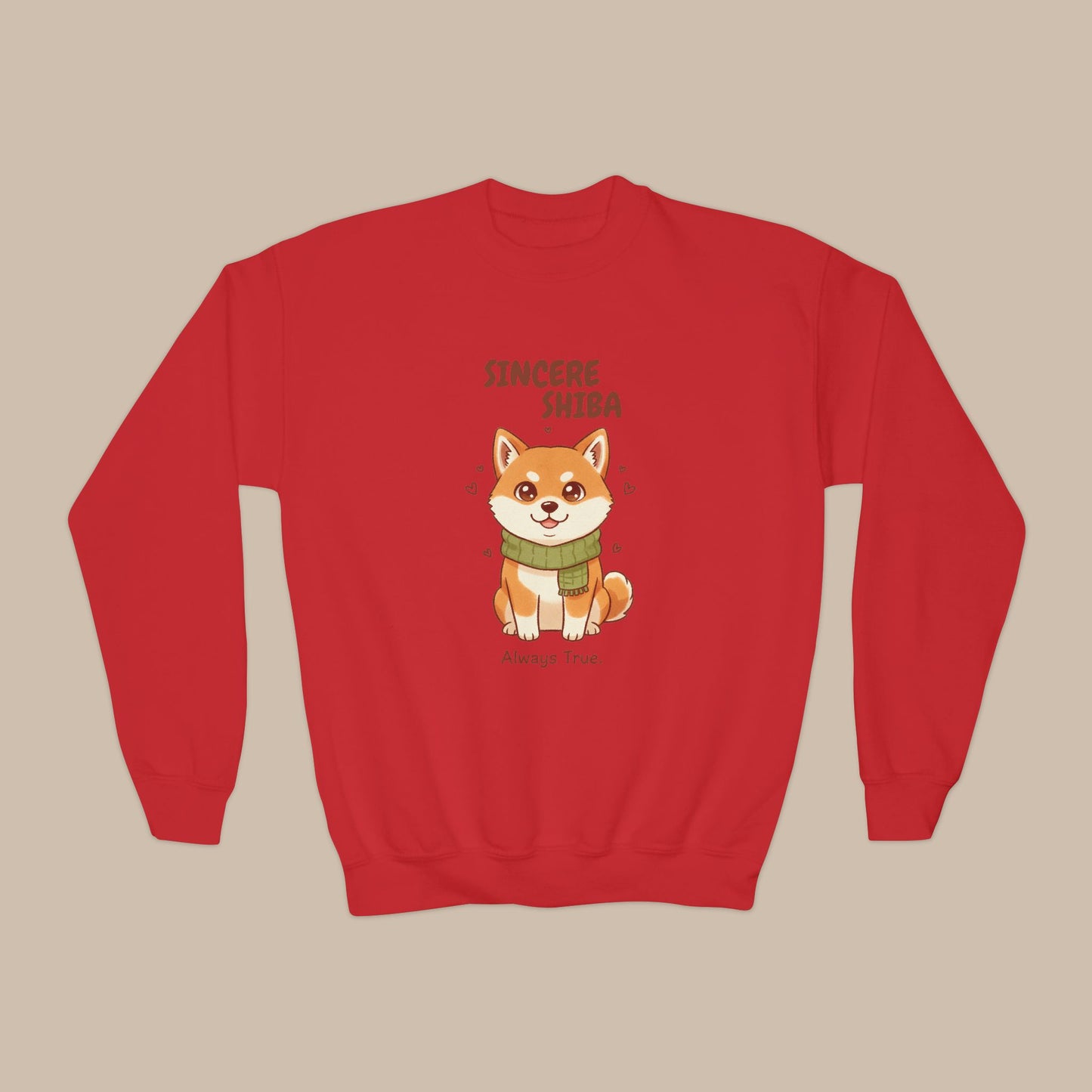 Comfy Kids Sweatshirt - Sincere Shiba - Always True
