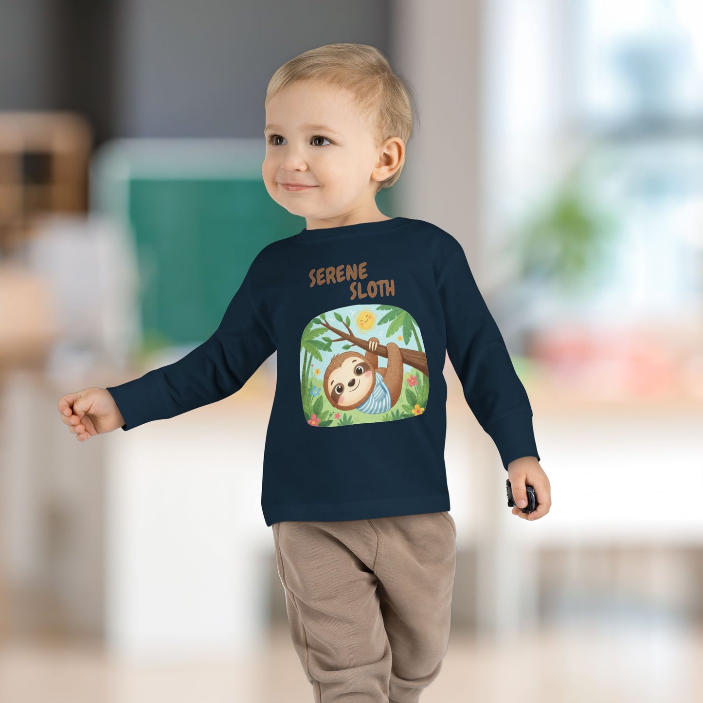 Toddler Long Sleeve Tee - Serene Sloth