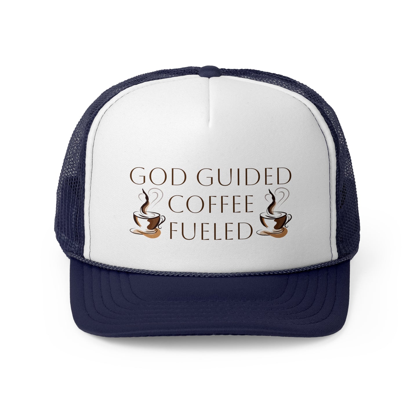 Trucker Cap - God Guided, Coffee Fueled