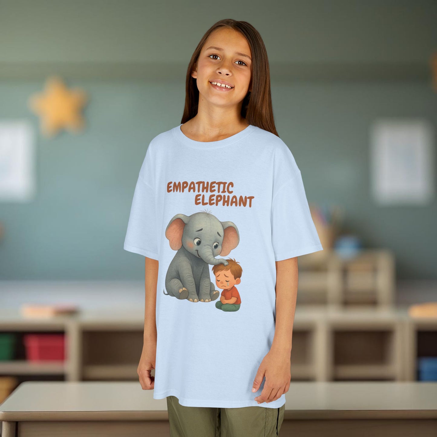 Comfy Kids Tee - Empathetic Elephant