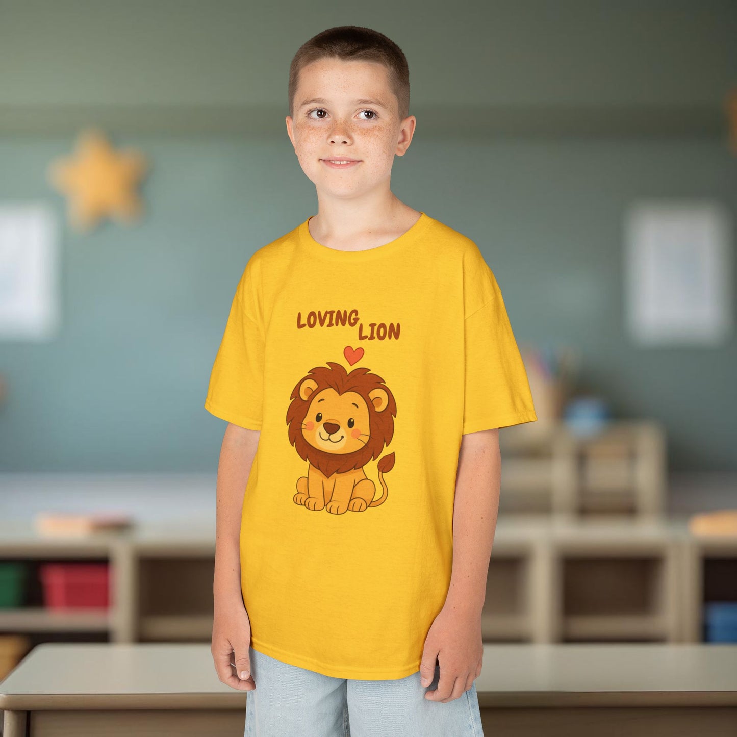 Comfy Kids Tee - Loving Lion