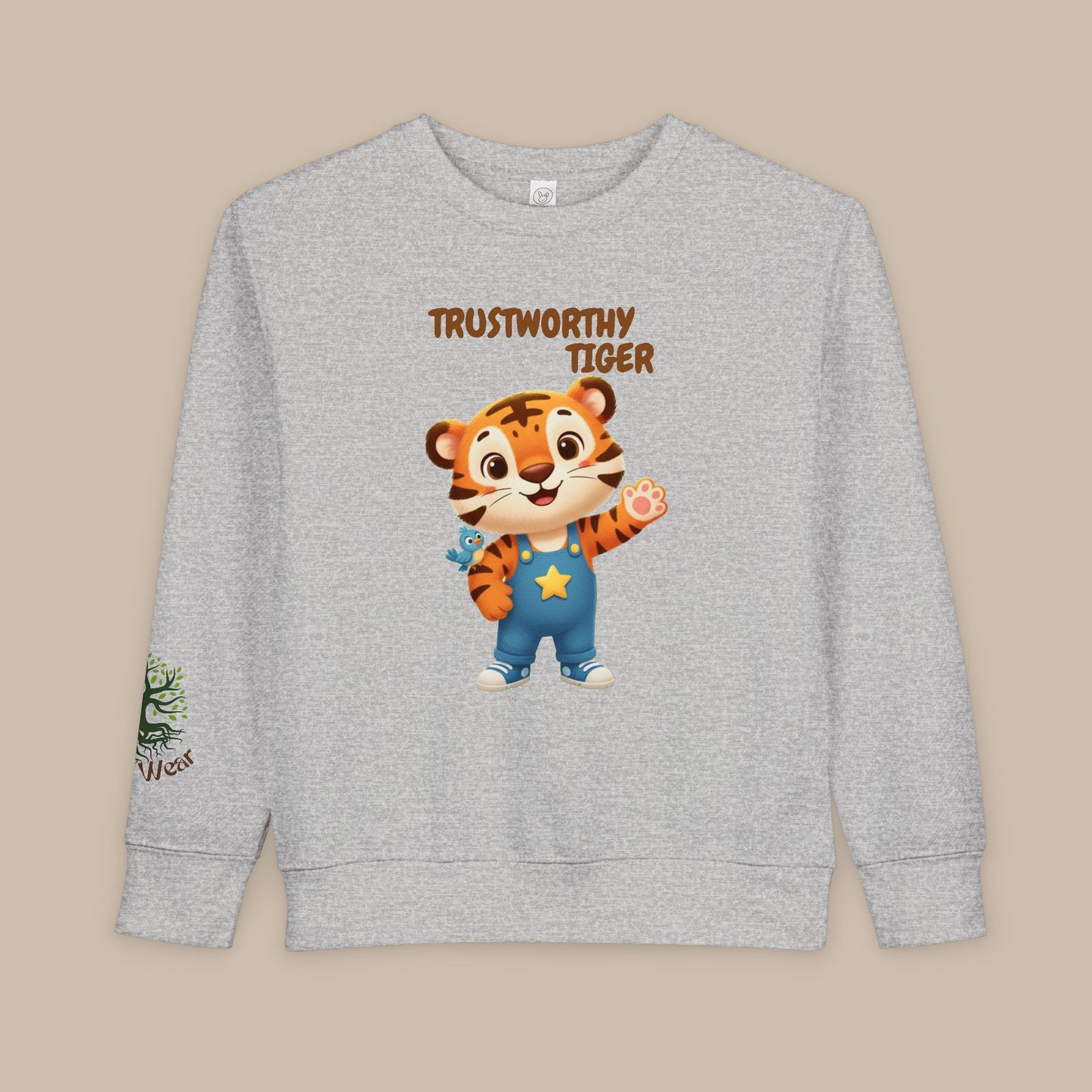 Toddler Sweatshirt - Trustworthy Tiger