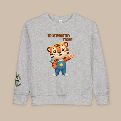Toddler Sweatshirt - Trustworthy Tiger