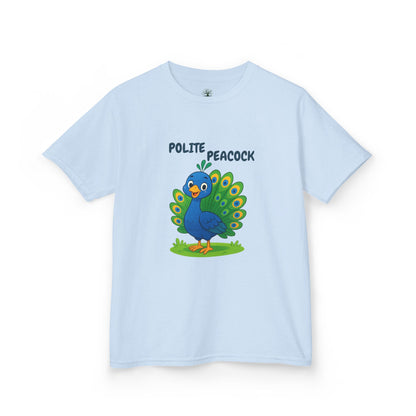 Comfy Kids Tee - Polite Peacock