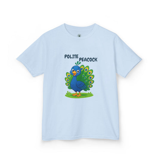 Comfy Kids Tee - Polite Peacock