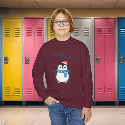 Comfy Kids Sweatshirt - Patient Penguin