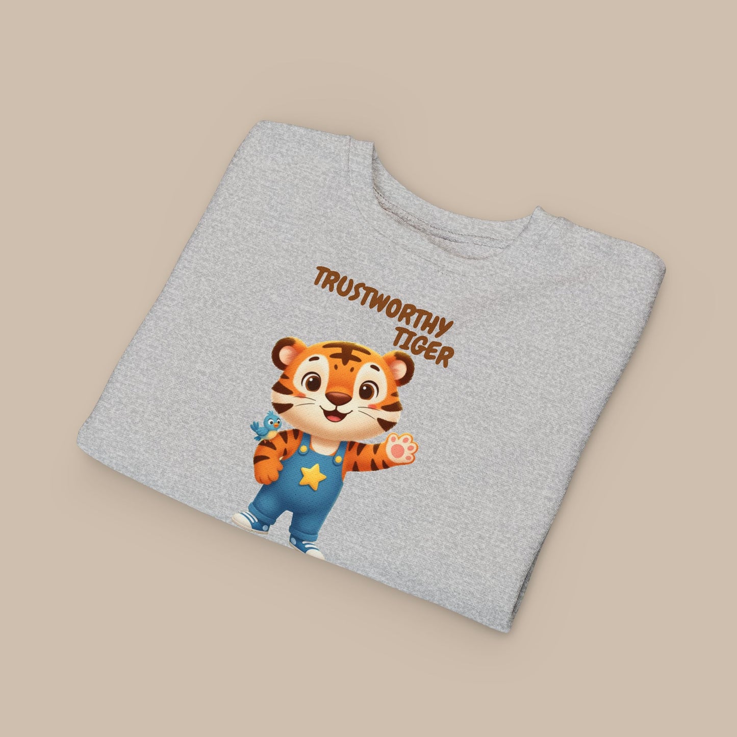 Toddler Sweatshirt - Trustworthy Tiger