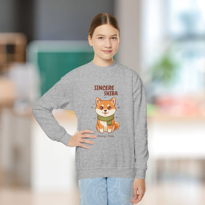 Comfy Kids Sweatshirt - Sincere Shiba - Always True