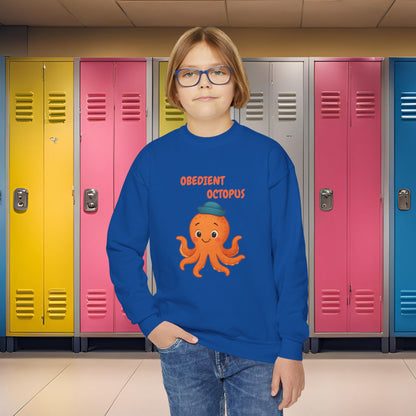 Comfy Kids Sweatshirt - Obedient Octopus