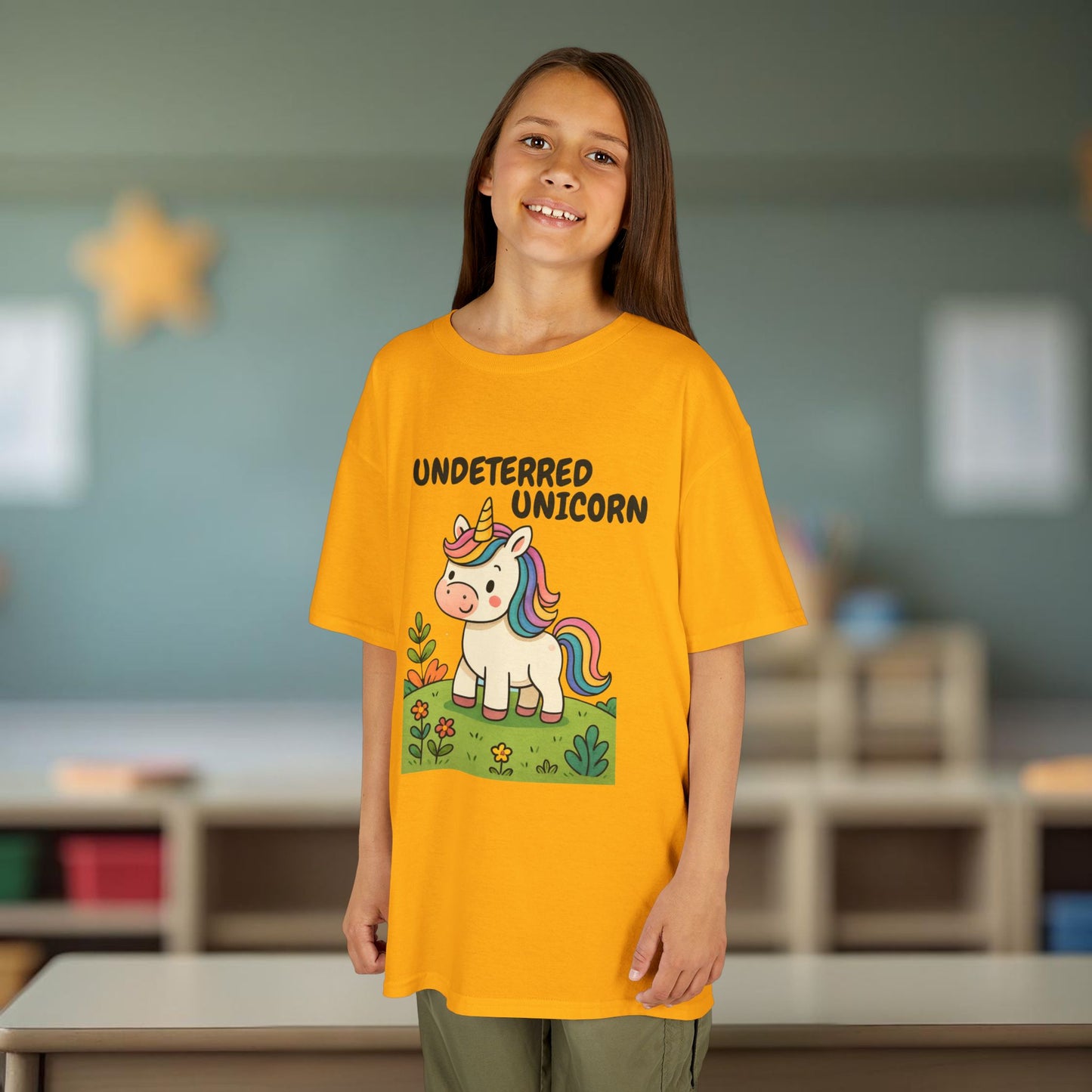 Comfy Kids Tee - Undeterred Unicorn