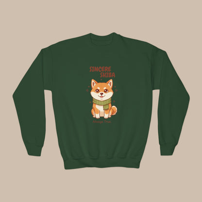 Comfy Kids Sweatshirt - Sincere Shiba - Always True