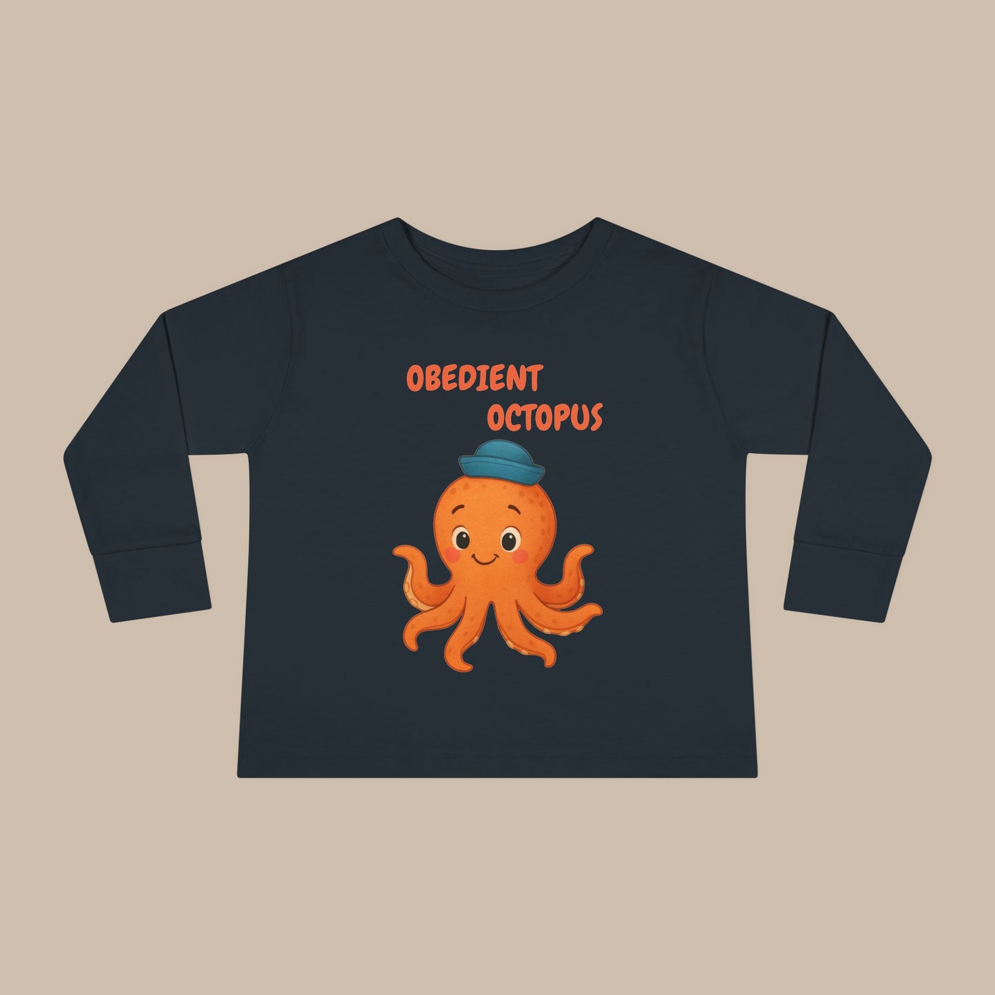Toddler Long Sleeve Tee - Obedient Octopus