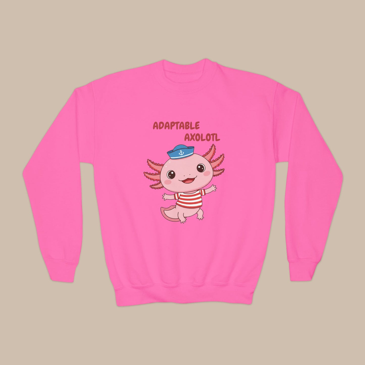Comfy Kids Sweatshirt - Adaptable Axolotl