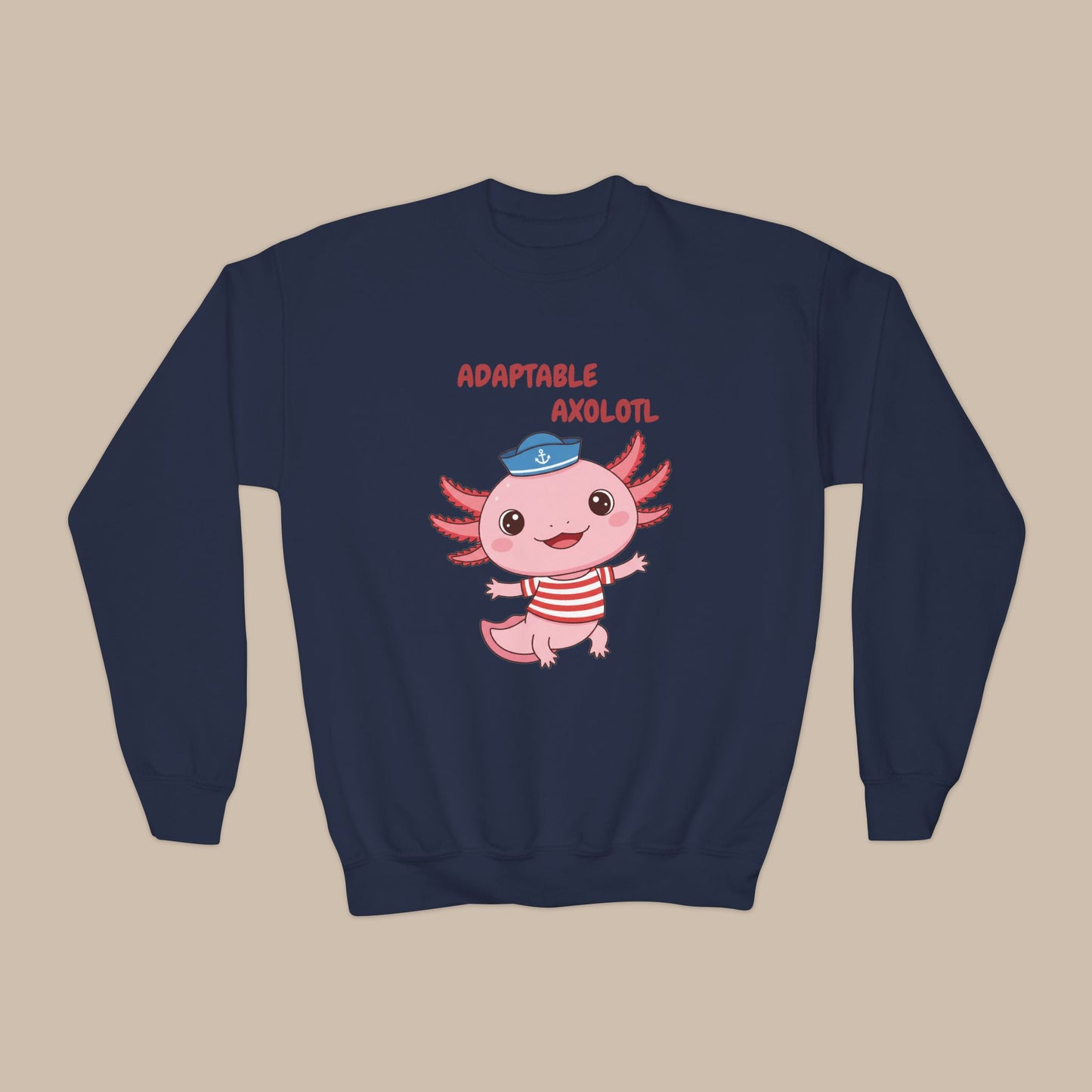 Comfy Kids Sweatshirt - Adaptable Axolotl