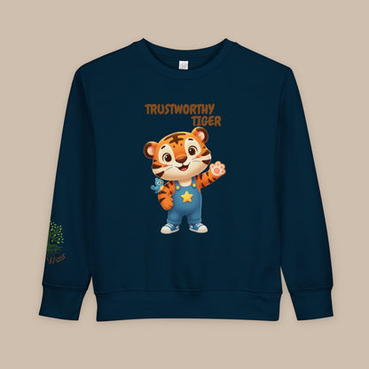 Toddler Sweatshirt - Trustworthy Tiger