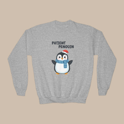 Comfy Kids Sweatshirt - Patient Penguin