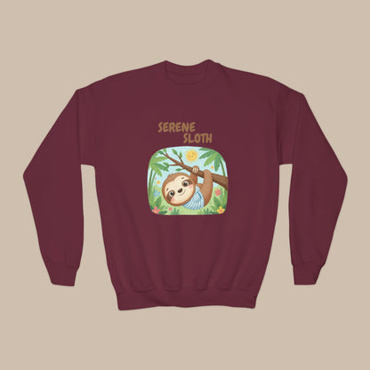 Comfy Kids Sweatshirt - Serene Sloth